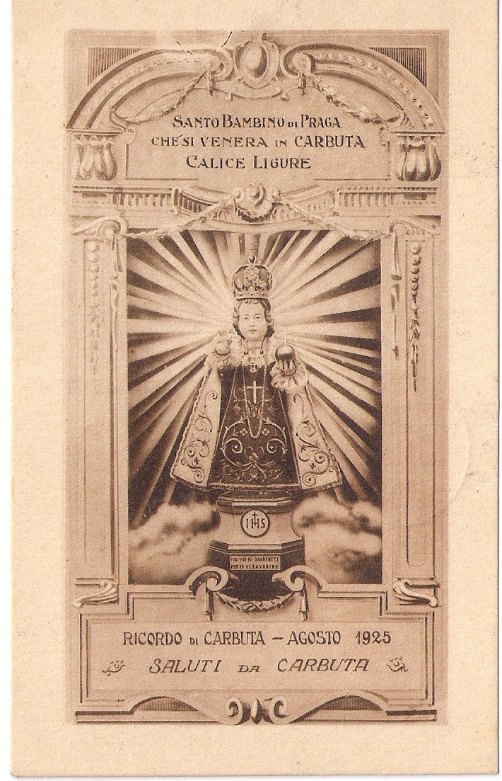 Carbuta - Santo Bambino di Praga: cartolina 2