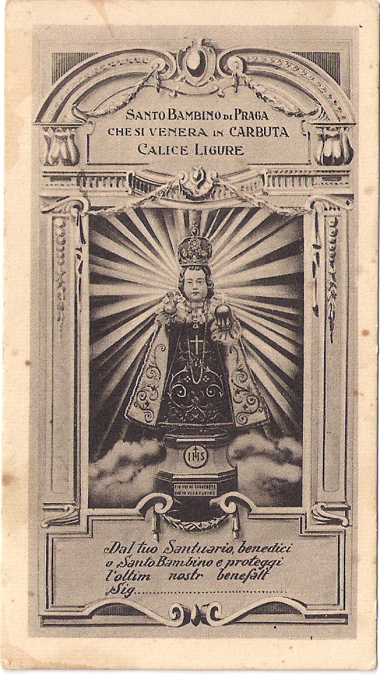 Carbuta - Santo Bambino di Praga: cartolina 4