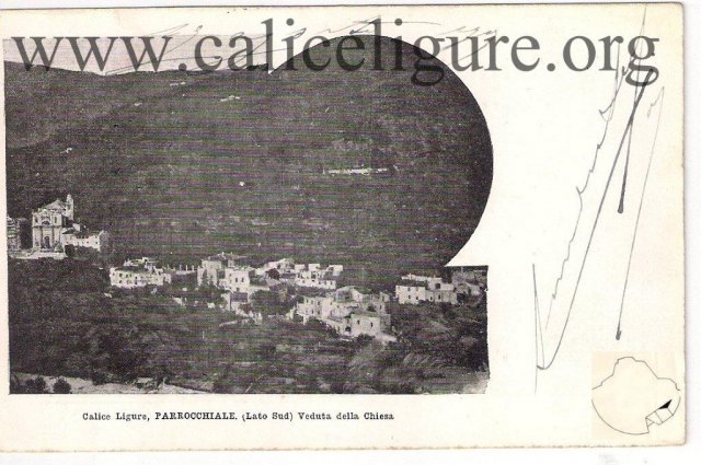 cartolina panoramica di Calice 1898/99 