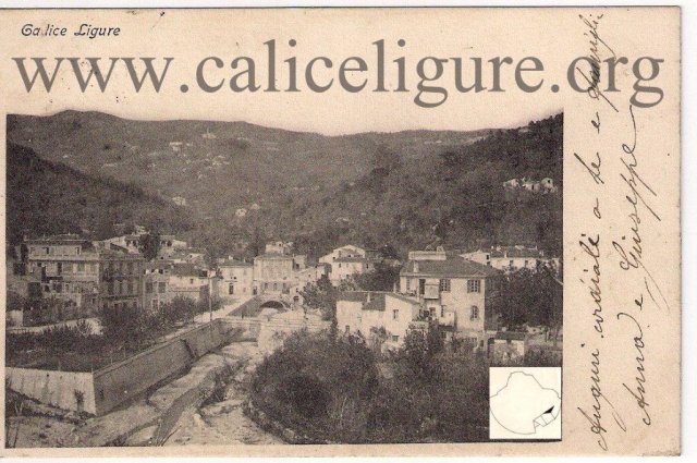 cartolina panoramica di Calice 1901