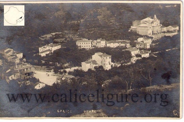 cartolina panoramica di Calice 1902
