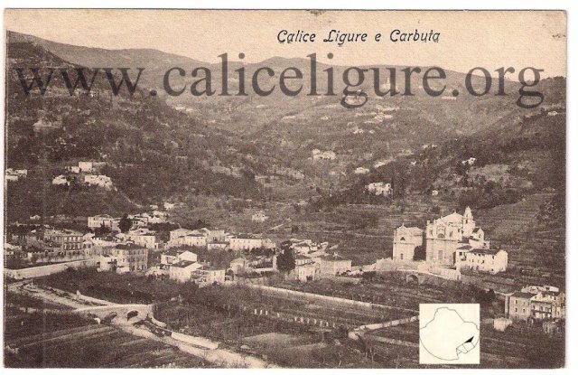 cartolina panoramica di Calice 1907