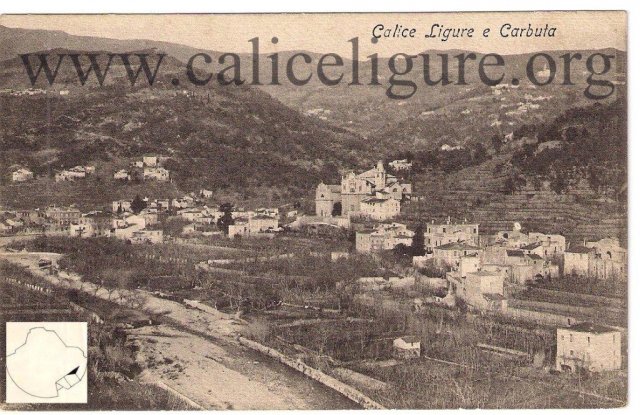 cartolina panoramica di Calice 1907