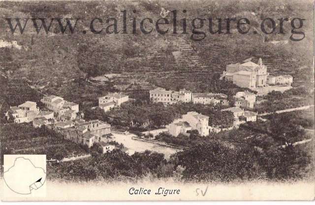 cartolina panoramica di Calice 1907